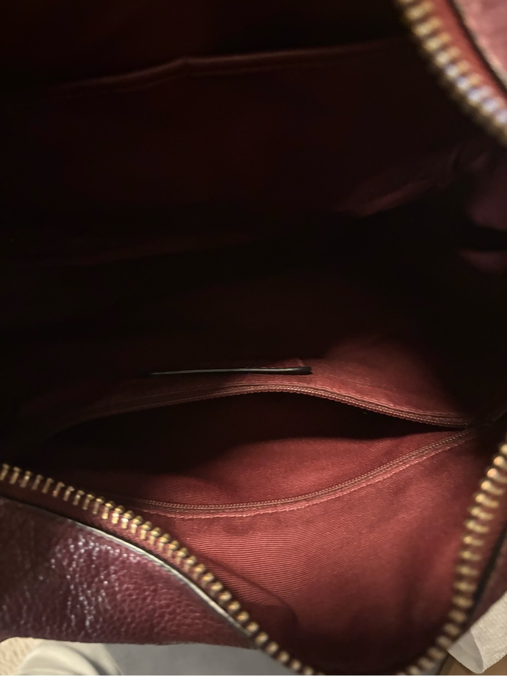 Coach Pebbled Leather Harley Hobo in Deep Burgundy - Picture 3 of 4